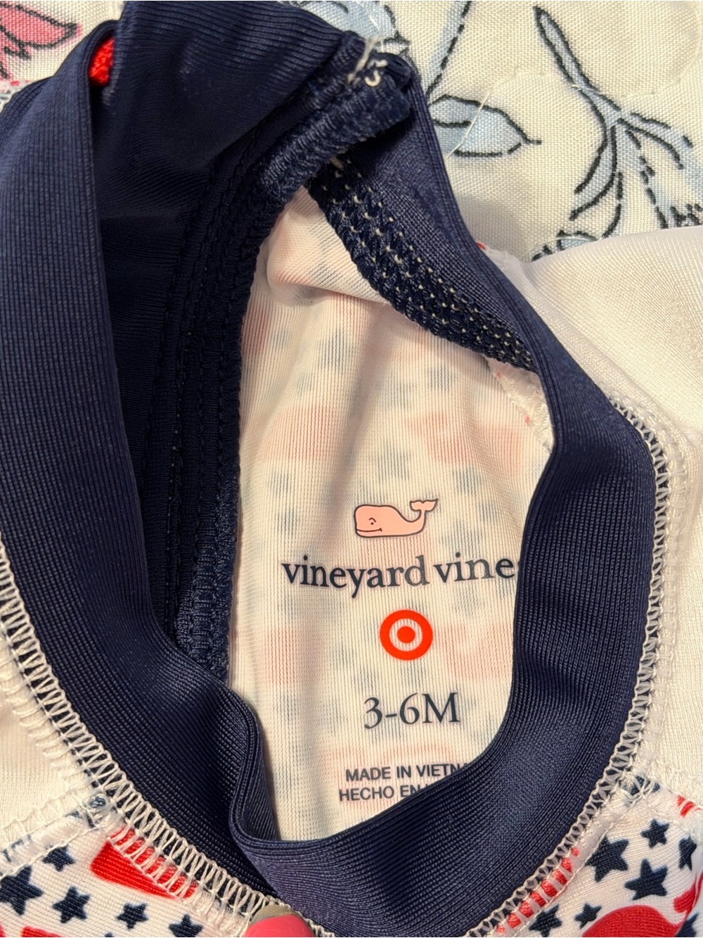 Vineyard Vines for Target Baby Patriotic whale rash guard swim suit 4th of July - Picture 6 of 7